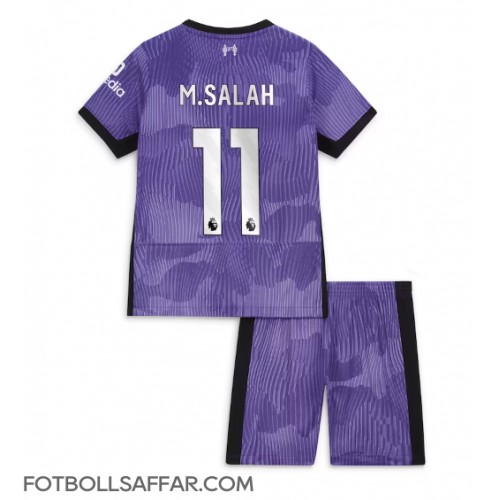 Liverpool Mohamed Salah #11 Tredje Dräkt Barn 2023-24 Kortärmad (+ Korta byxor)